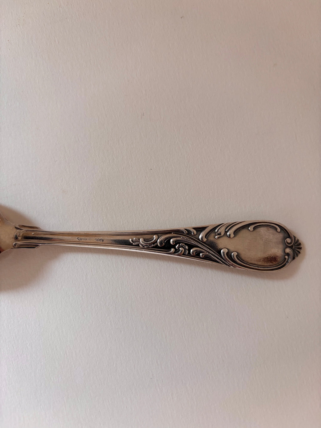 vintage teaspoon back details