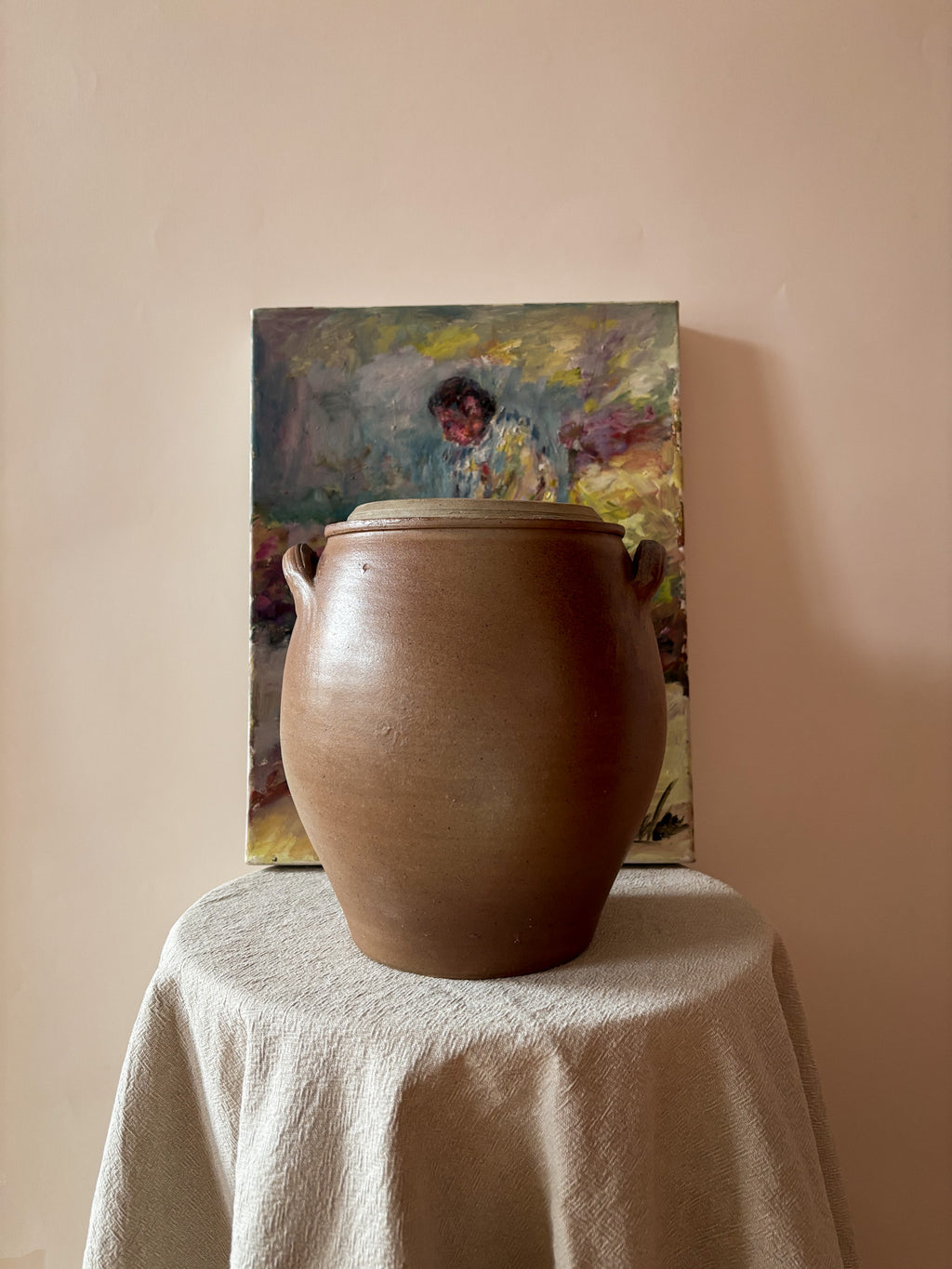 Vintage French Stoneware Pot