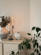 Vintage Pewter Two-Arm Candle Holder