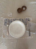 Set of Six Vintage Linen Placemats