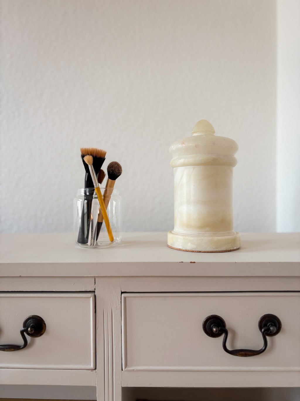 Vintage Alabaster Apothecary Jar