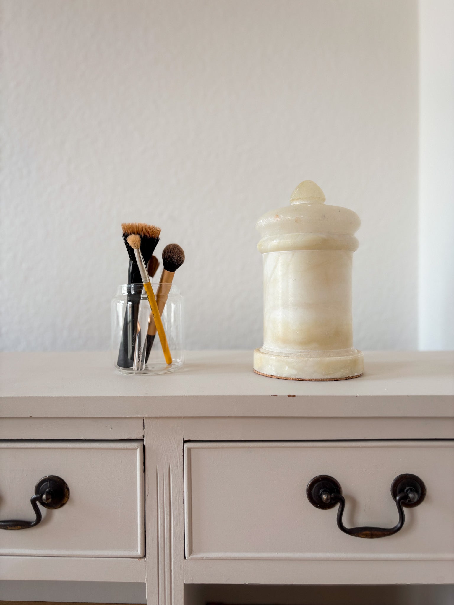 Vintage Alabaster Apothecary Jar