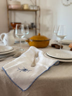 Set of Six Vintage Napkin with Hand Embroidery