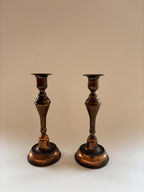 A Vintage Pair of Copper Candlesticks