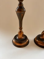 A Vintage Pair of Copper Candlesticks
