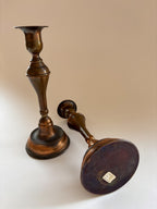A Vintage Pair of Copper Candlesticks