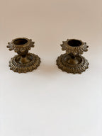 Pair of Vintage Brass Candleholders