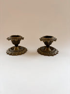 Pair of Vintage Brass Candleholders