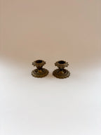 Pair of Vintage Brass Candleholders
