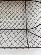 French Metal Wire Fruit Basket with Wooden Handles