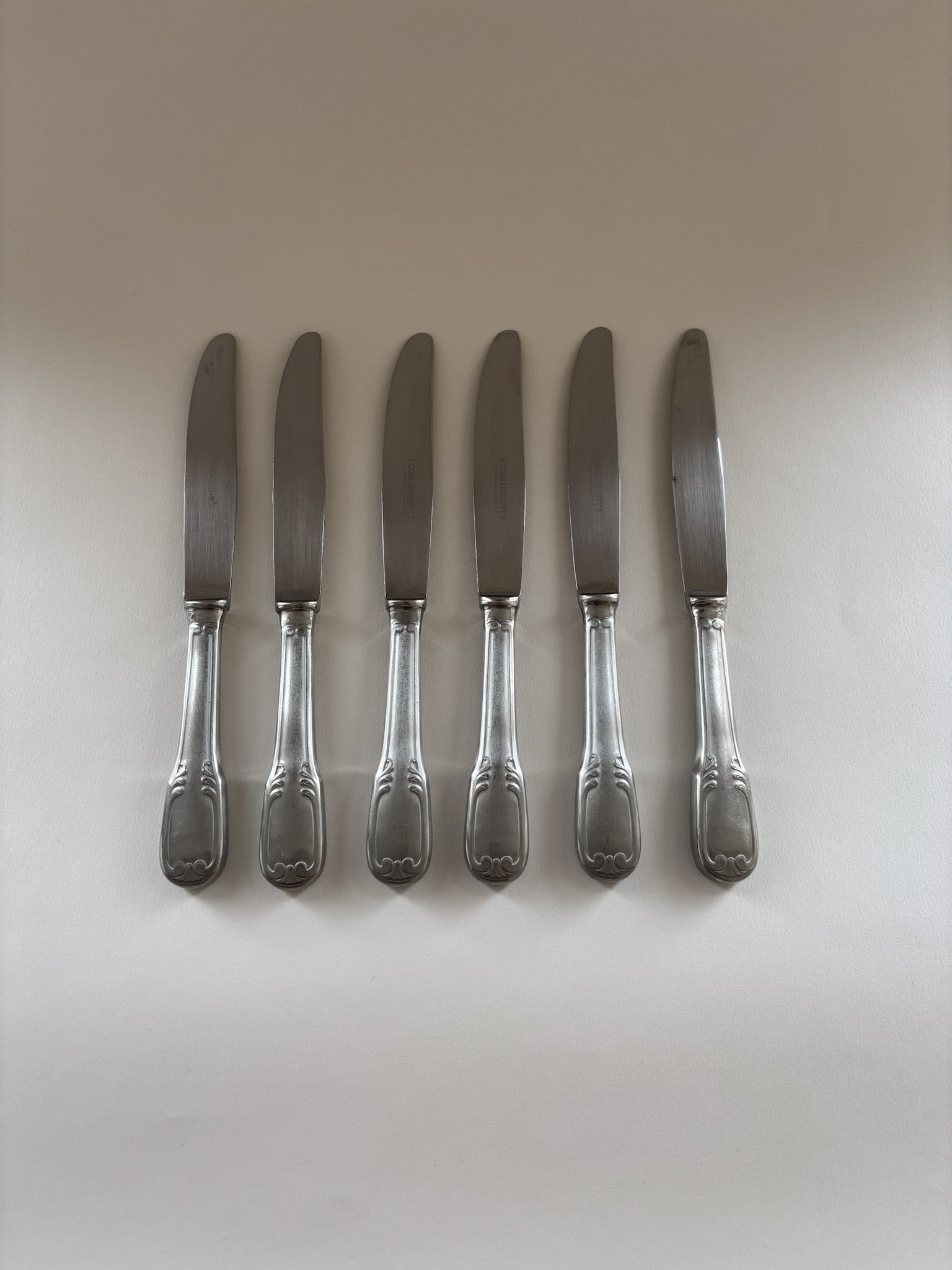 Set of Six Vintage Table Knives