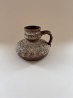 Vintage West German Fat Lava Jug Vase