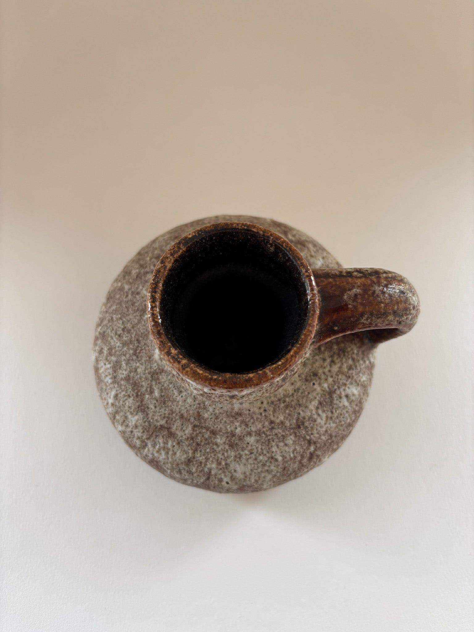 Vintage West German Fat Lava Jug Vase