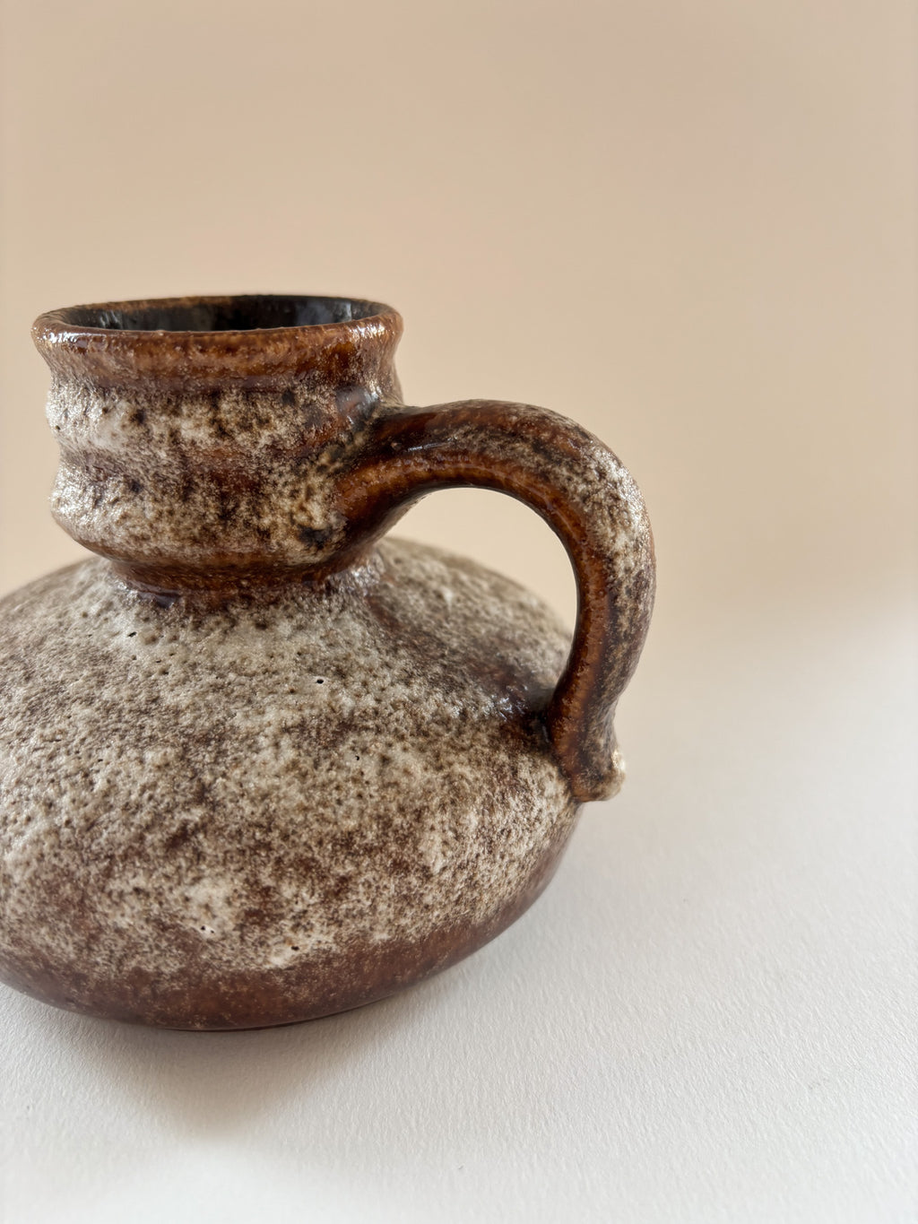 Vintage West German Fat Lava Jug Vase