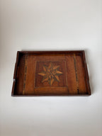 Vintage Wooden Marquetry Tray