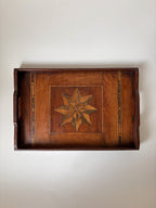 Vintage Wooden Marquetry Tray