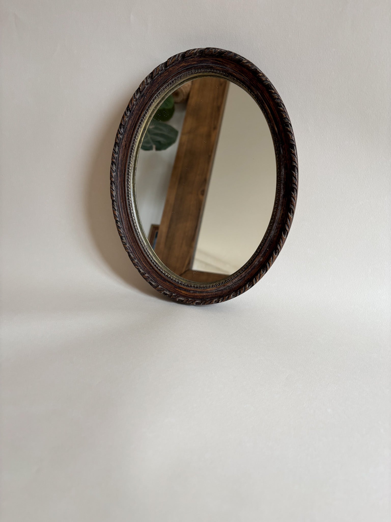 Vintage Oval Wall Mirror