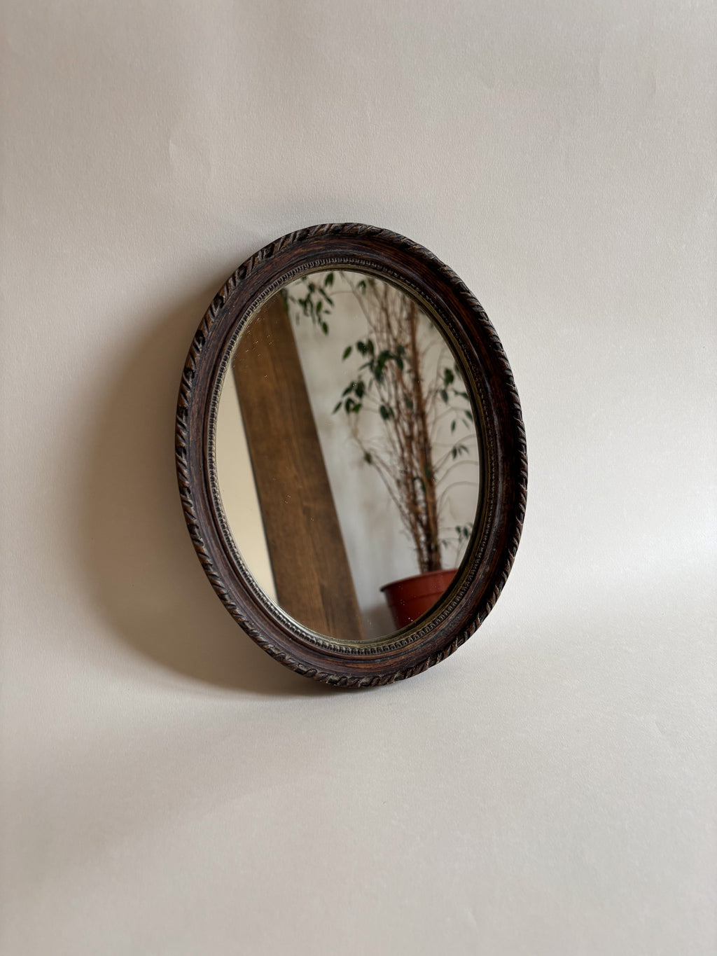 Vintage Oval Wall Mirror