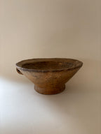 Hand-Carved East African Wooden Bowl