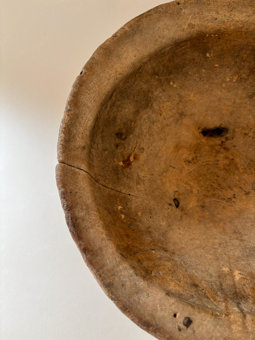 Hand-Carved East African Wooden Bowl