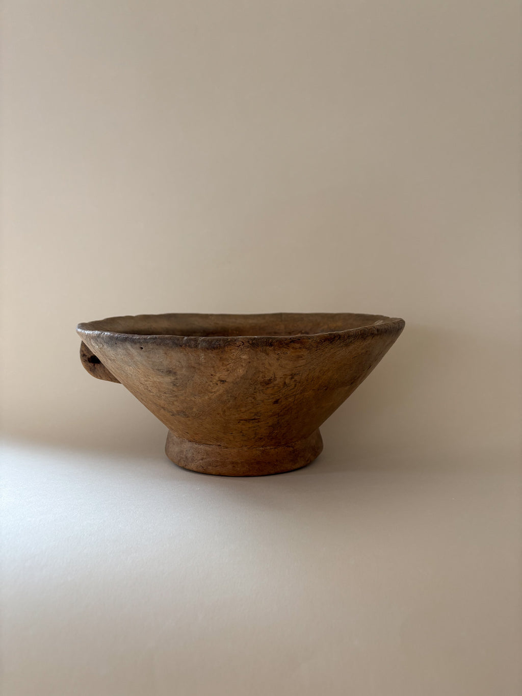 Hand-Carved East African Wooden Bowl