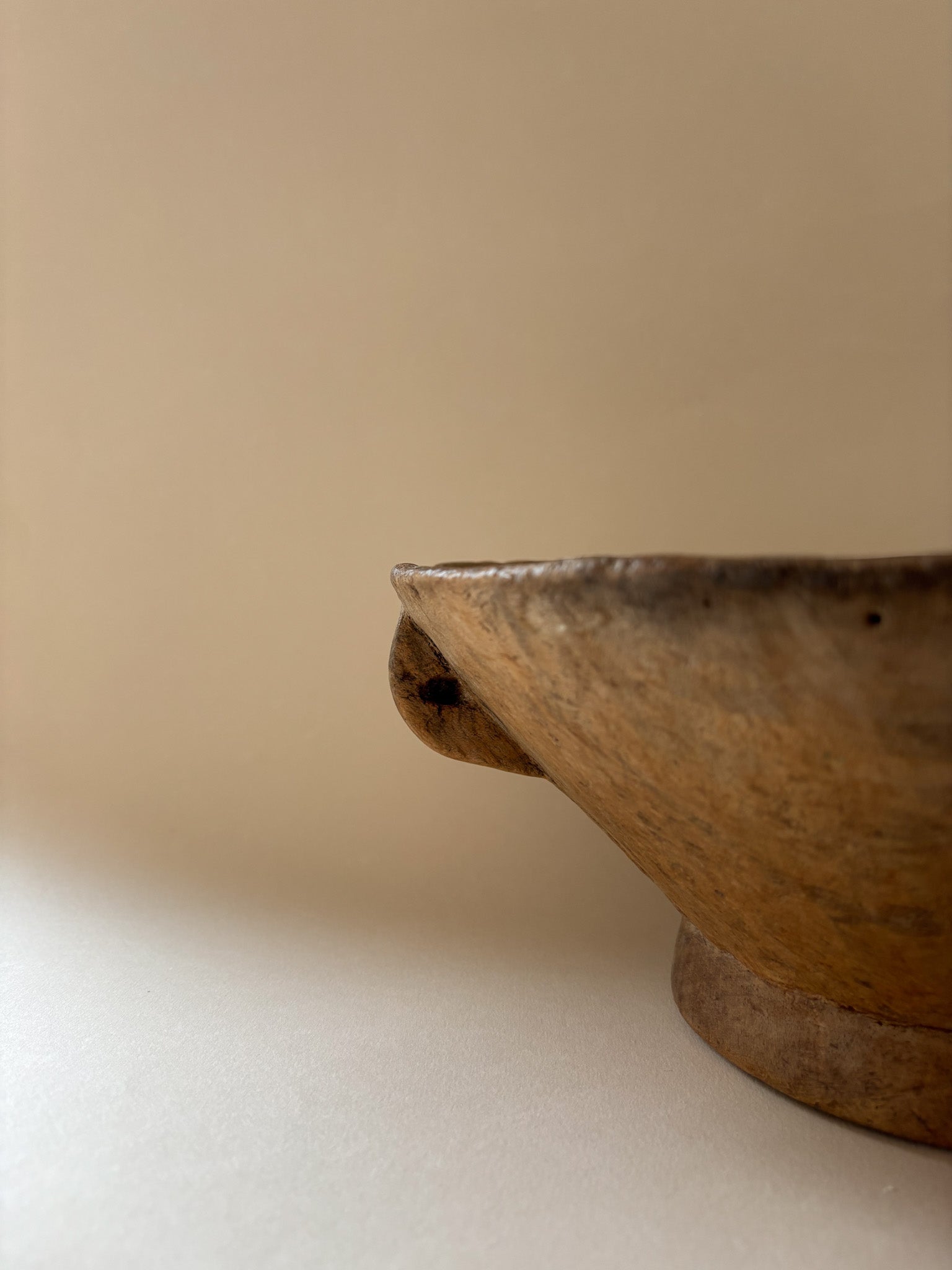 Hand-Carved East African Wooden Bowl