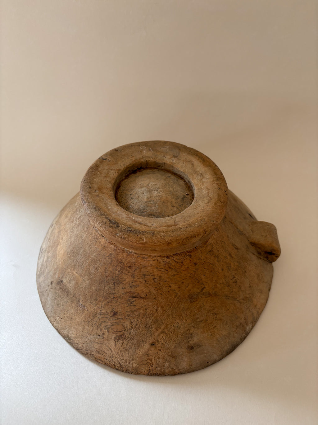 Hand-Carved East African Wooden Bowl