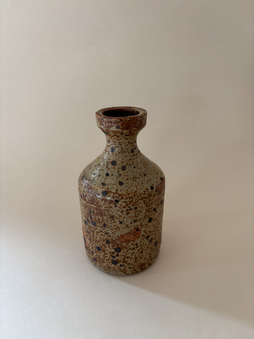 Vintage Stoneware Bottle Vase