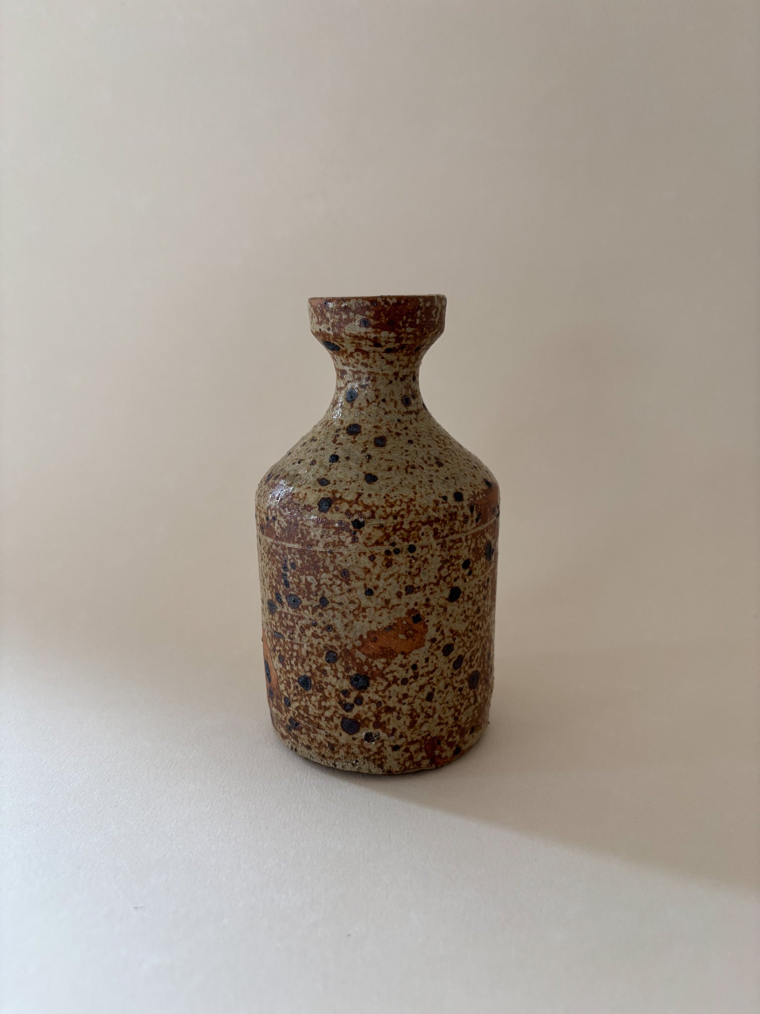 Vintage Stoneware Bottle Vase
