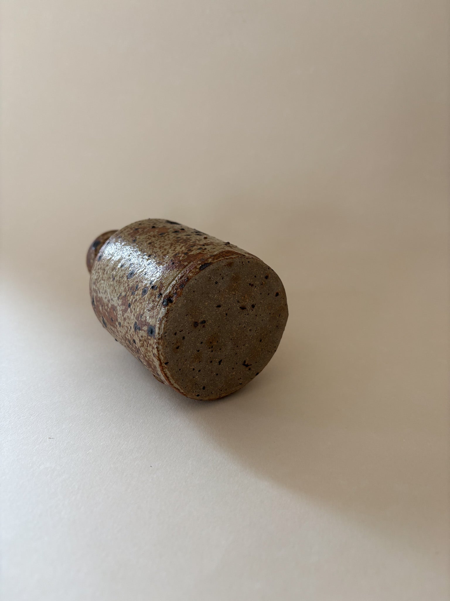 Vintage Stoneware Bottle Vase