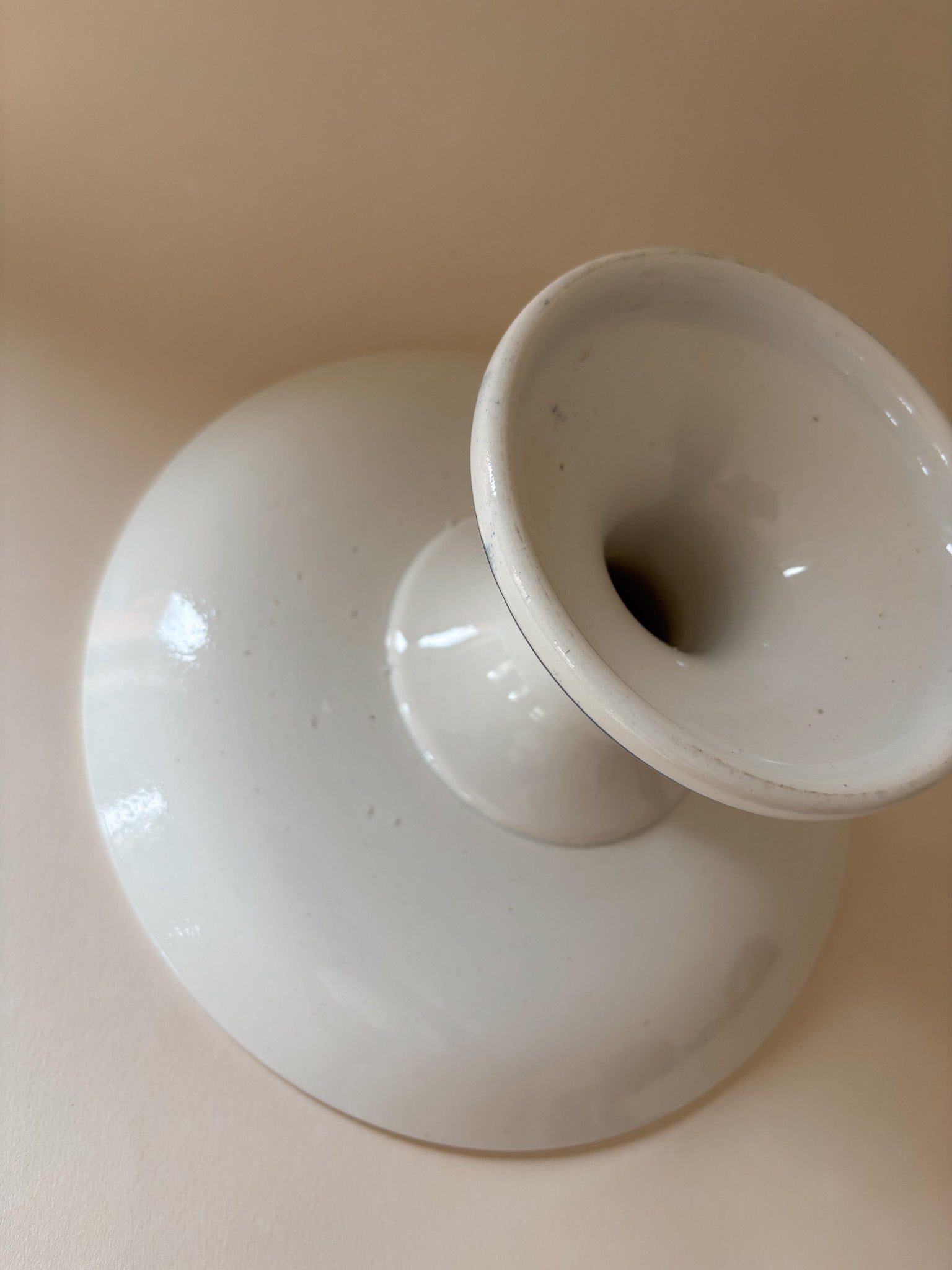Vintage St Amand Ironstone Pedestal Dish