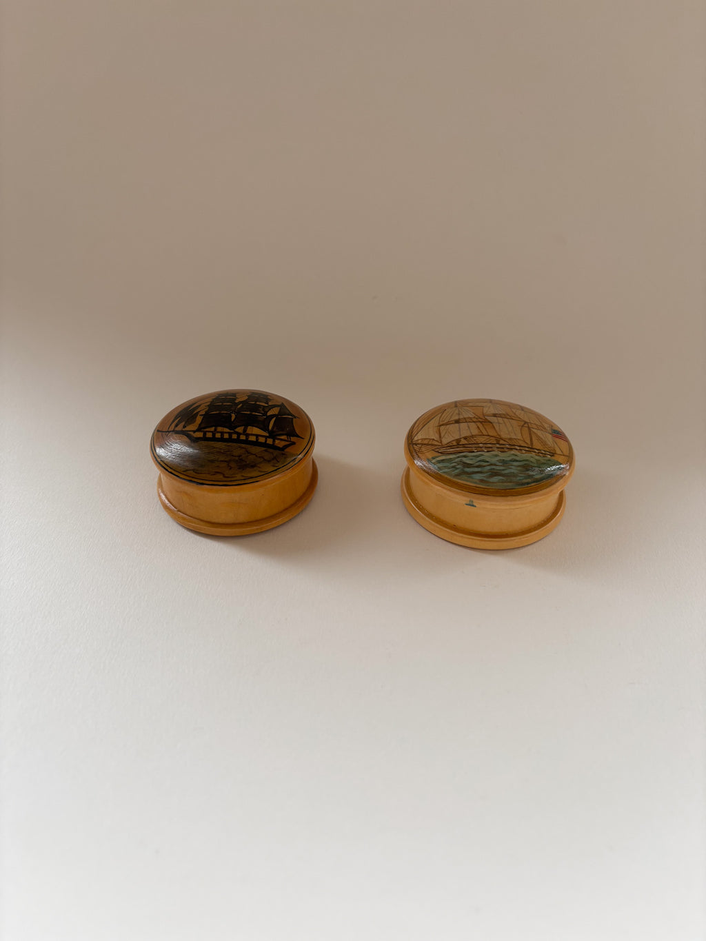 Vintage Wooden Trinket Box