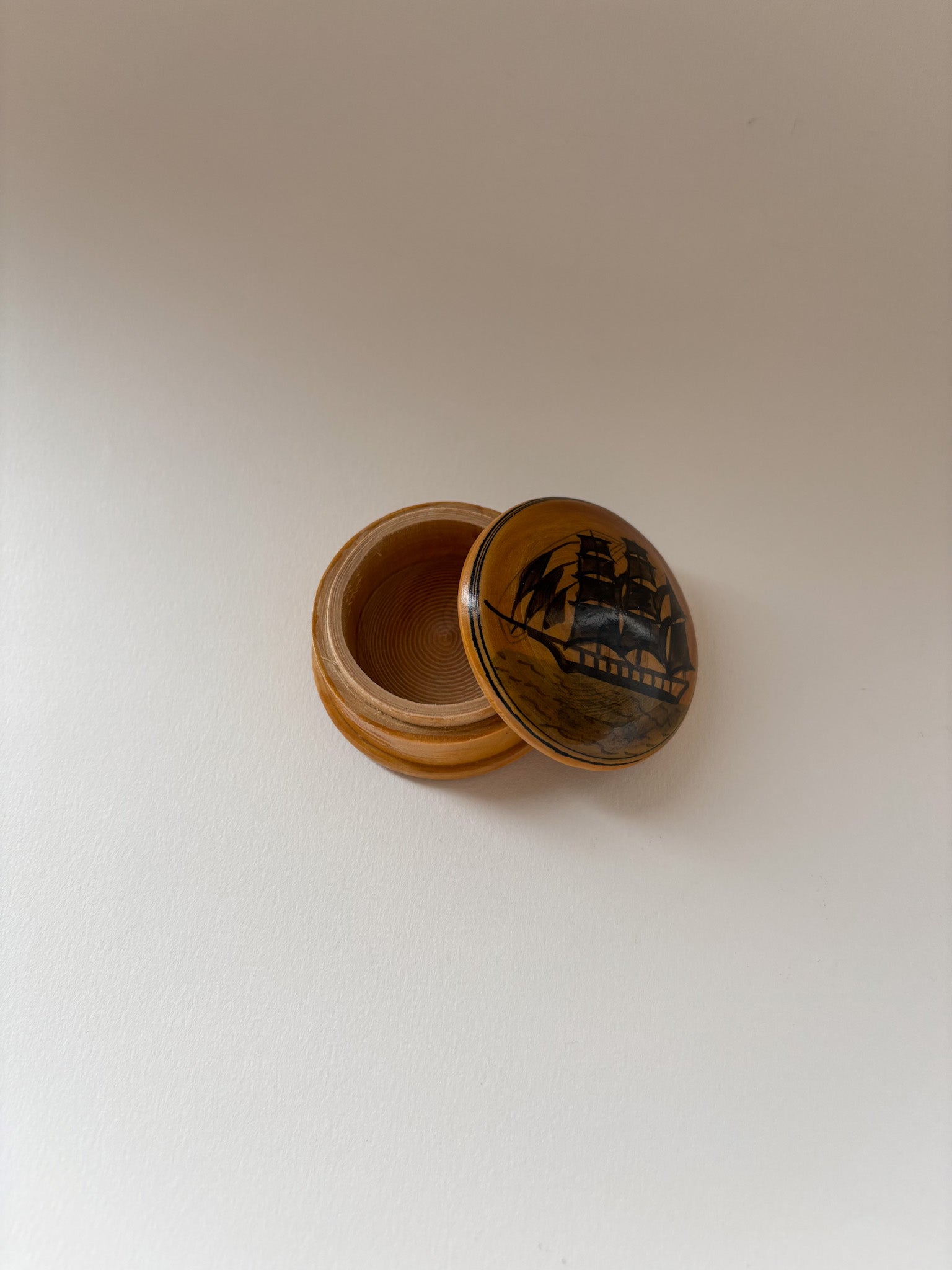 Vintage Wooden Trinket Box