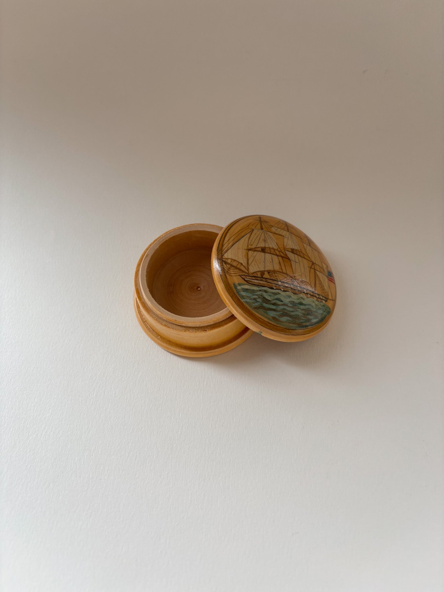 Vintage Wooden Trinket Box