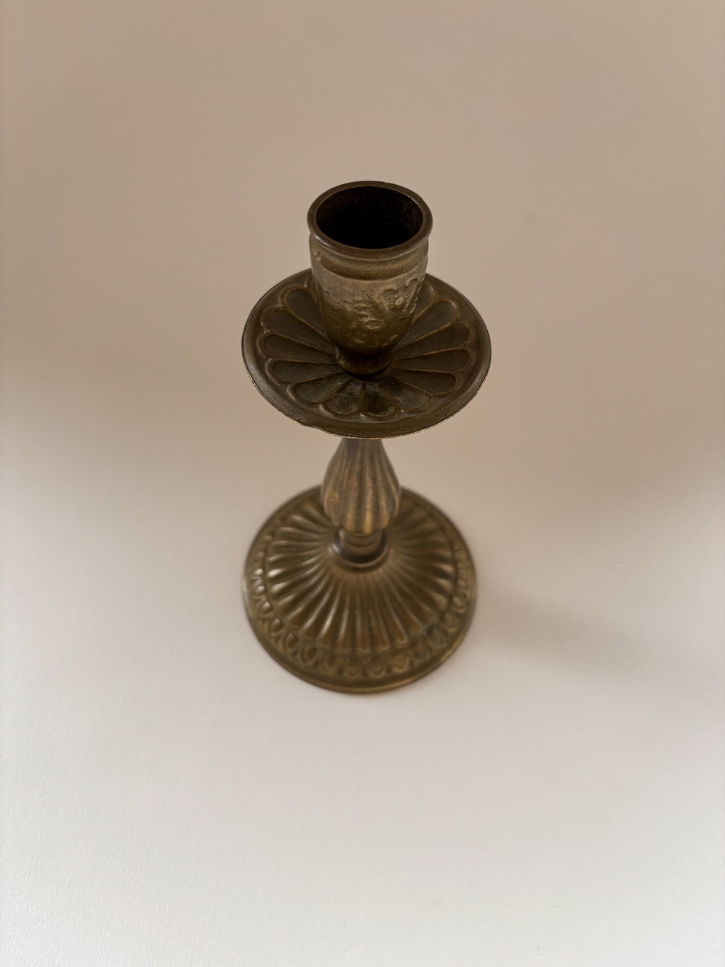 Vintage Pair of Brass Candlesticks