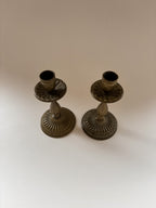 Vintage Pair of Brass Candlesticks