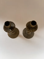 Vintage Pair of Brass Candlesticks