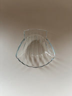Set of Three Vintage Pyrex Clear Glass Scalloped Shell Dishes