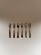 Set of 6 Vintage French Dessert Forks