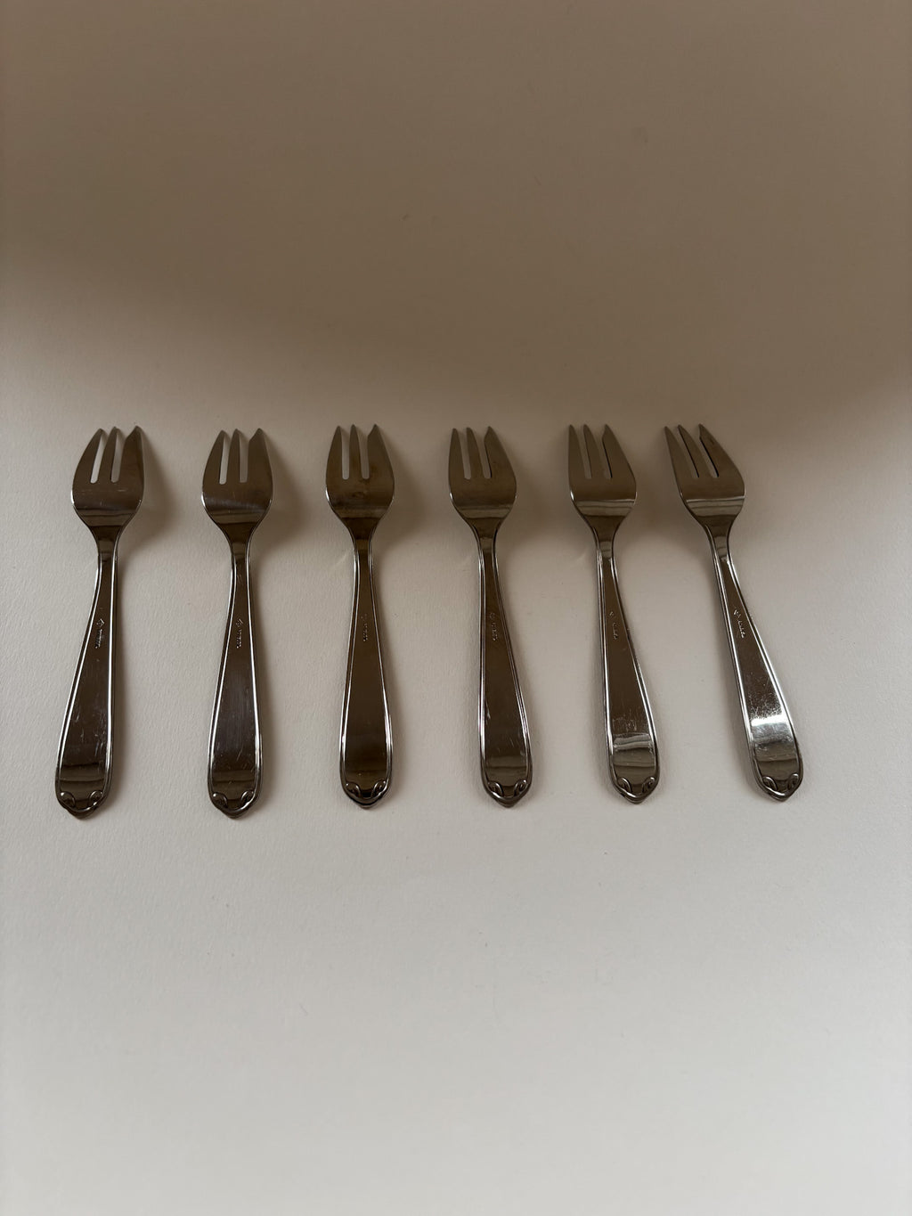 Set of 6 Vintage French Dessert Forks