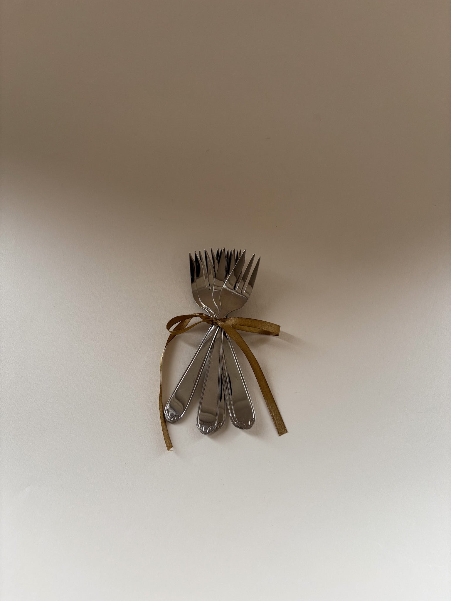 Set of 6 Vintage French Dessert Forks