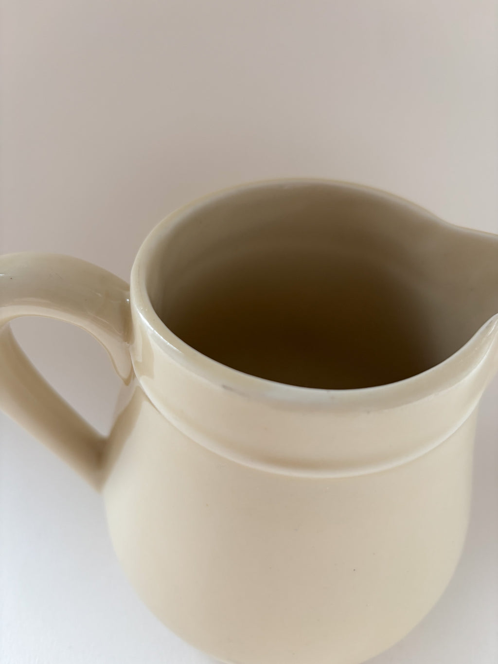 Vintage French Stonware Milk Jug