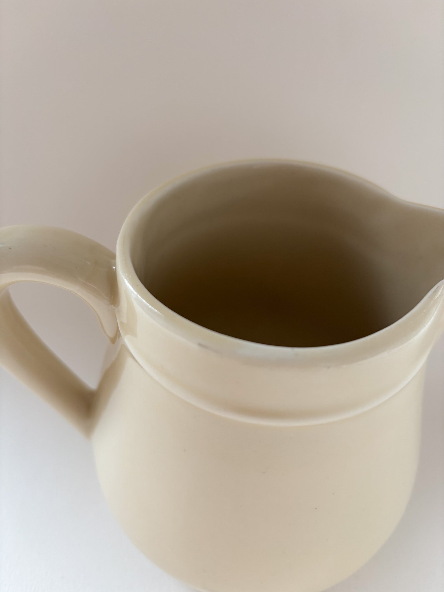 Vintage French Stonware Milk Jug