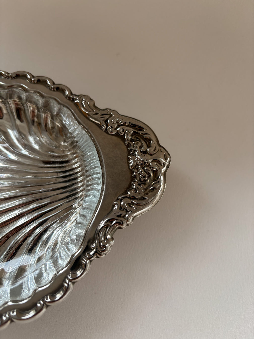 Vintage Silver-Plated Shell Dish