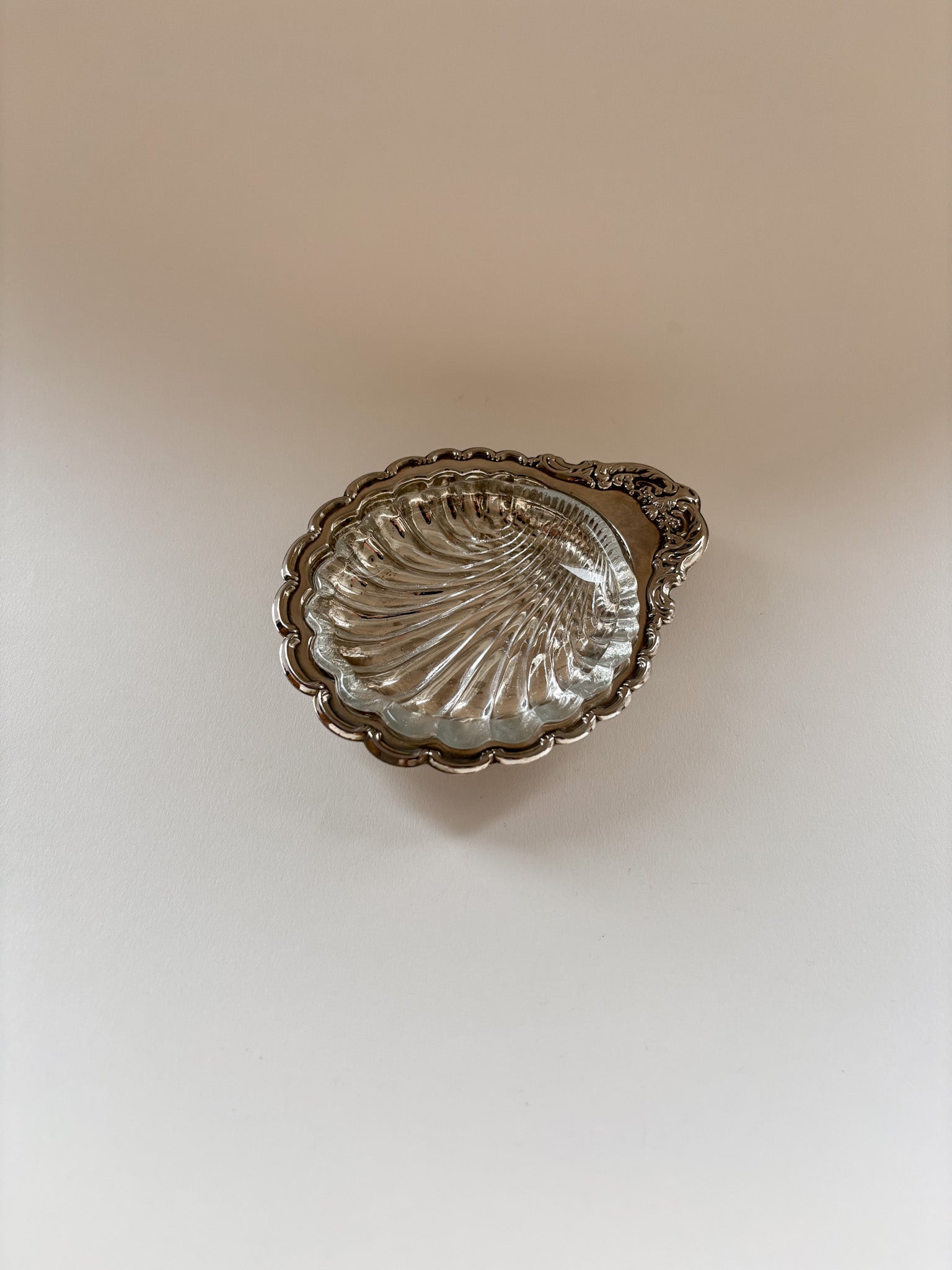Vintage Silver-Plated Shell Dish