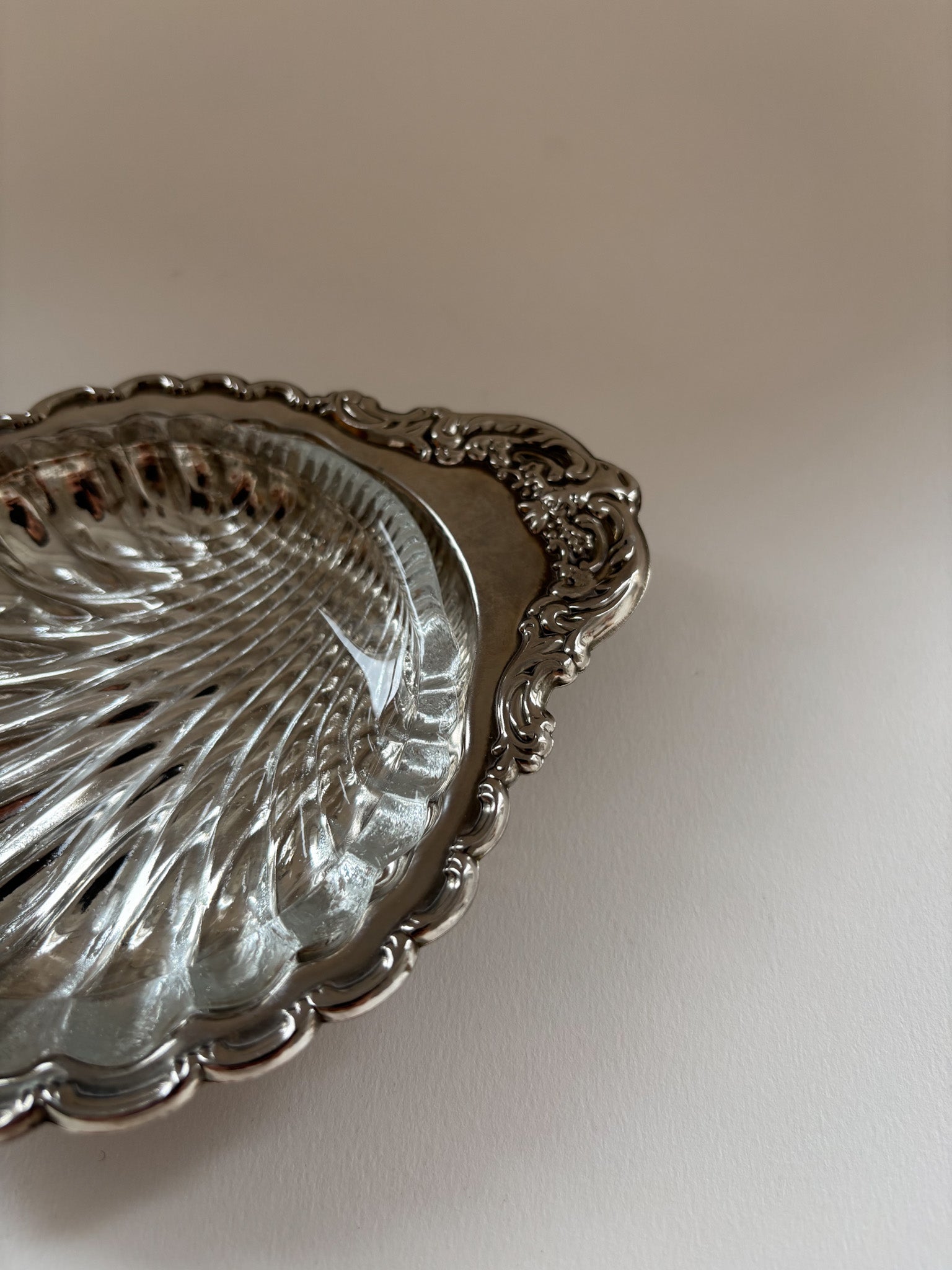 Vintage Silver-Plated Shell Dish