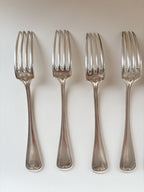 Set of Seven Vintage Silver-Plated Forks