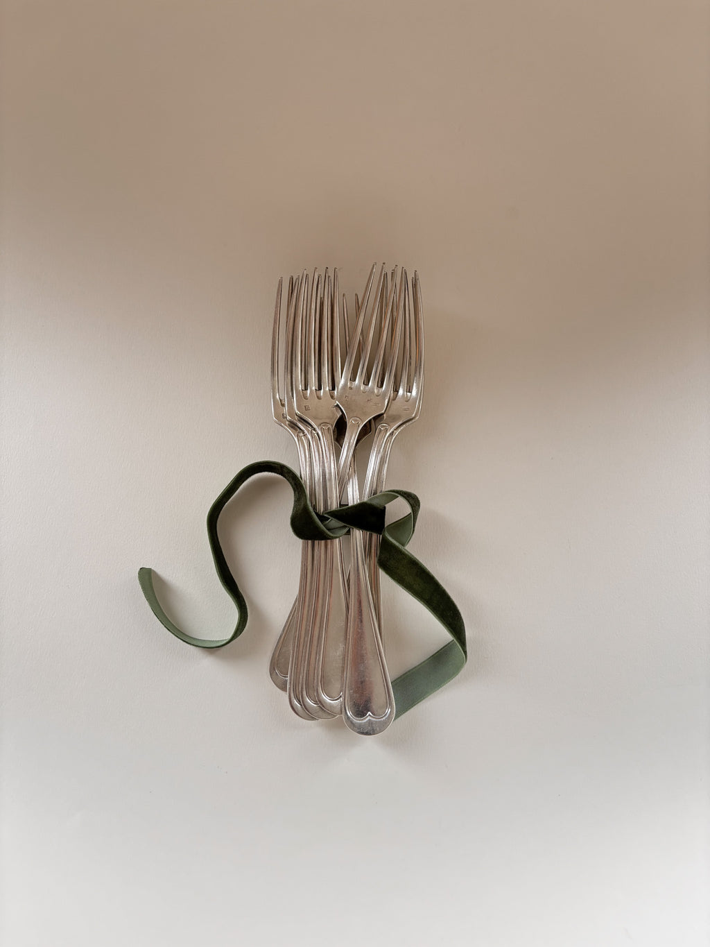 Set of Seven Vintage Silver-Plated Forks