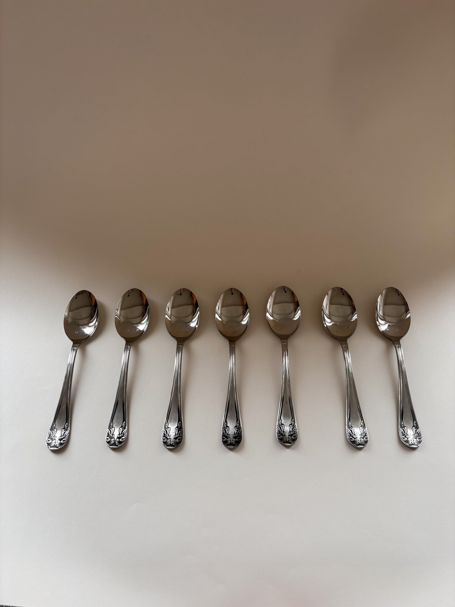 Set of Seven Vintage Table Spoons