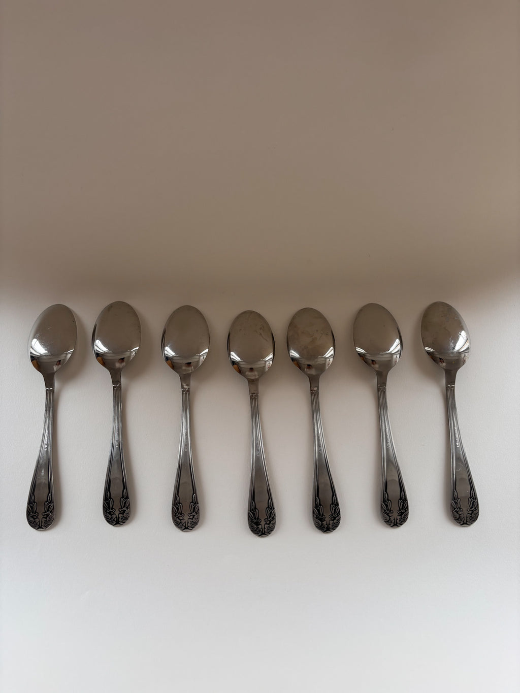 Set of Seven Vintage Table Spoons